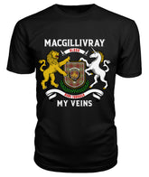 MacGillivray Hunting Ancient Tartan Crest 2D T-shirt - Blood Runs Through My Veins Style